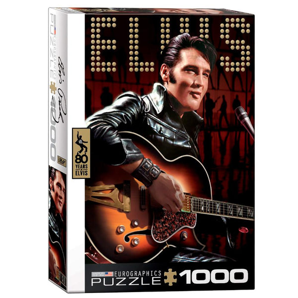 Eurographics Elvis Retrato - 1000 piezas. Original rompecabezas del rey del rock and roll. ¡Ideal para coleccionistas! (6049337409688)
