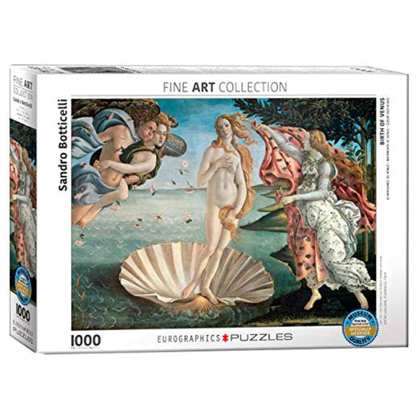 Eurographics Birth of Venus by Sandro Botticelli - 1000 piezas. Una obra de arte en un rompecabezas que podrás armar. ¡Inicia tu colección! (6049338196120)