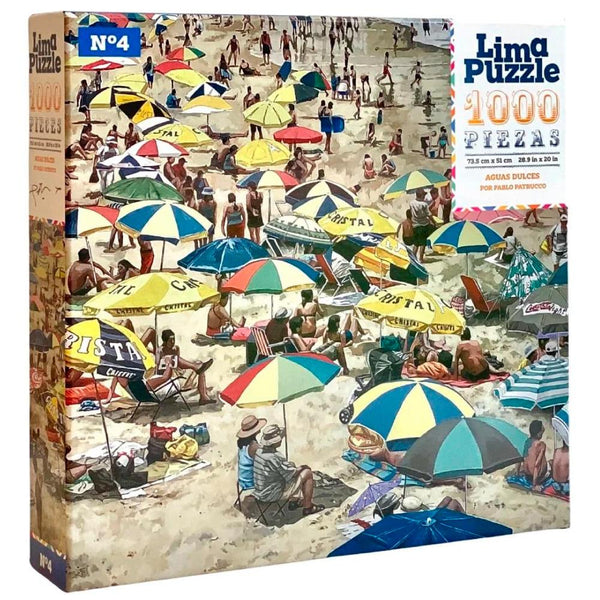 Lima Puzzle Rompecabezas "Aguas dulces" - 1000 piezas. Puzzle que representa la popular playa limeña. Diseño del artista Pablo Patrucco. (6044999024792)