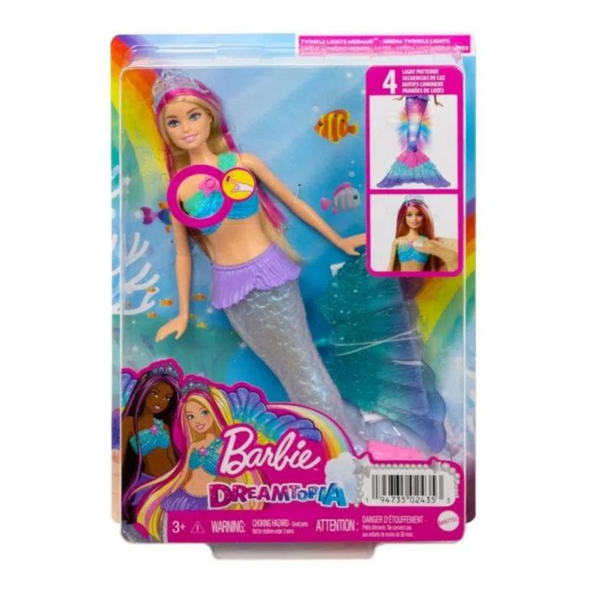 BARBIE SIRENA LUCES BRILLOS