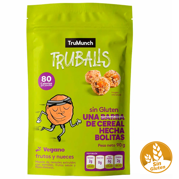 TRUBALLS FRUTOS Y NUECES BOLITAS DE CEREAL X 90GR