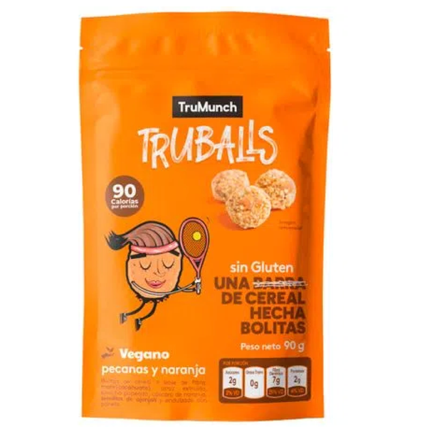 TRUBALLS PECANAS Y NARANJA BOLITAS DE CEREAL X90GR